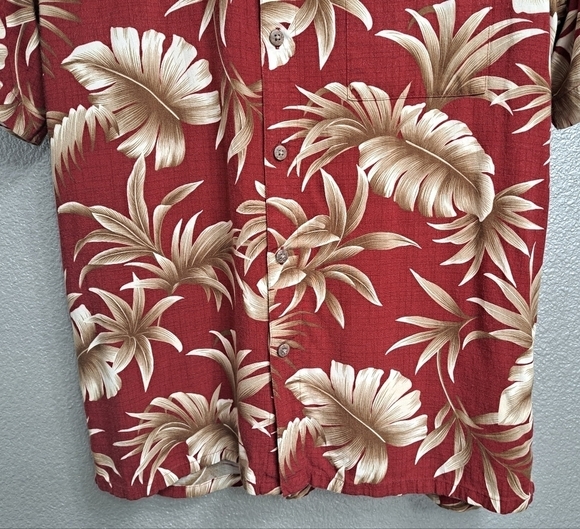Campia Moda Maroon Hawaiian Shirt    Size M - Picture 3 of 13